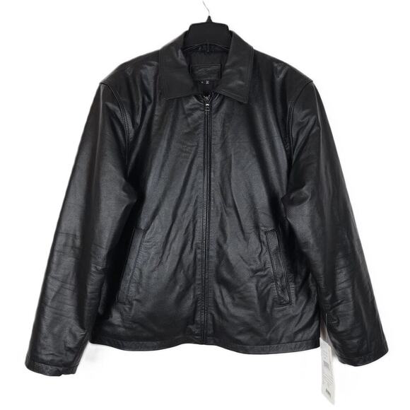 Veste En Cuir Véritable Vintage Pour Homme Taille L - Style Moto Cool Fit